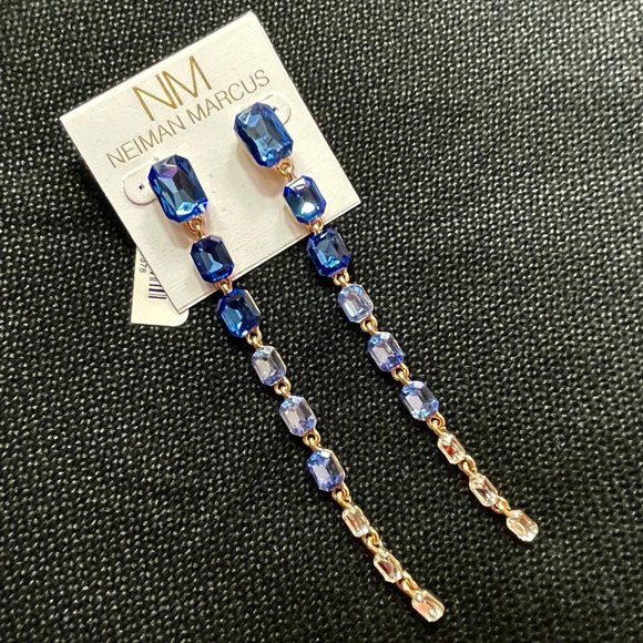 NWT NM 4,5" Long Dangle Gradient Earrings - Picture 4 of 9